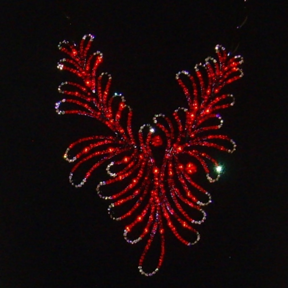 Rhinestone and Black Japanned Necklace and Earring - Picture 8 of 16